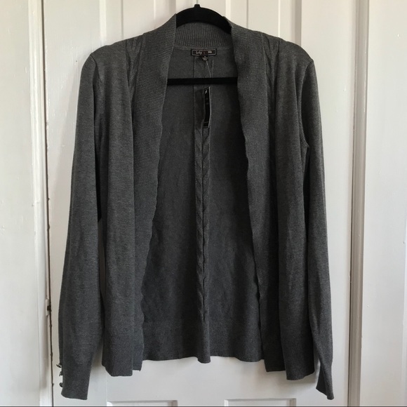 Sweaters - Lety & Me Gray Cardigan NWT